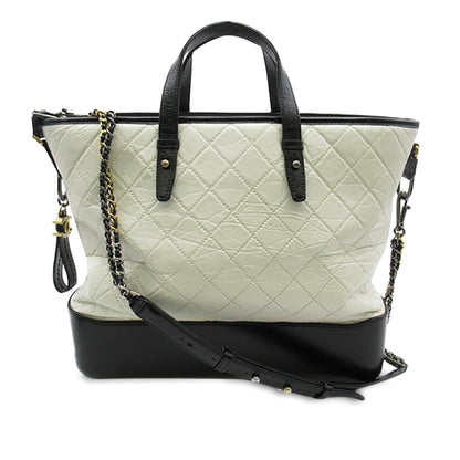 Chanel Large Aged Calfskin Gabrielle Shopping Tote (SHG-UYljNC)