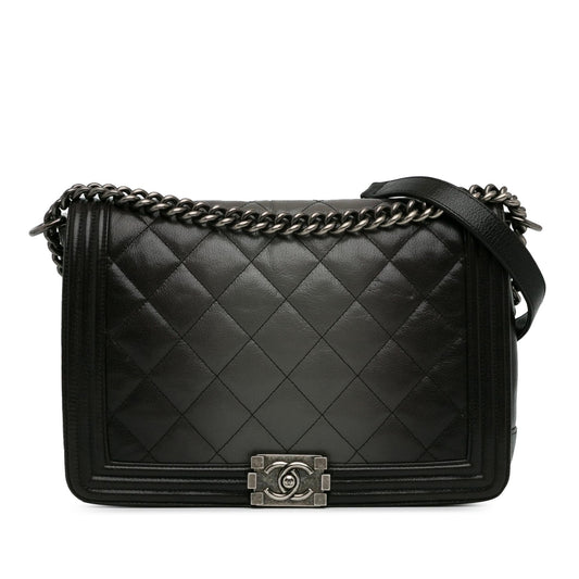 Chanel Large Ombre Calfskin Boy Flap (SHG-hOtY0Z)