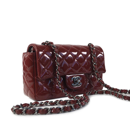 Chanel Mini Classic Patent Rectangular Single Flap (SHG-PHzGTi)