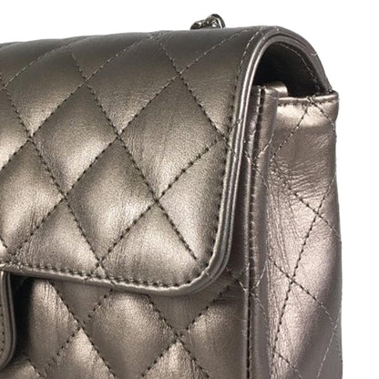 Chanel Mini Rectangular Classic Metallic Calfskin Single Flap (SHG-IFLFGn)