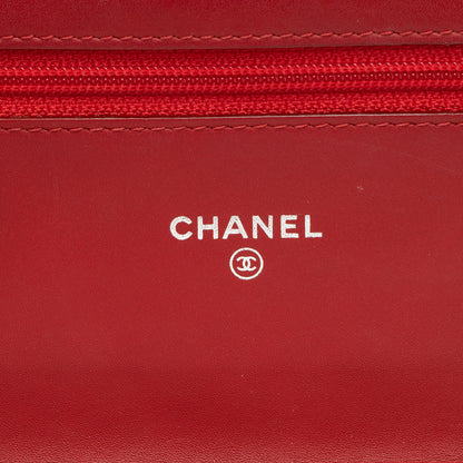 Chanel Patent Leather Classic Wallet on Chain Bag (SHF-kZcSTK)