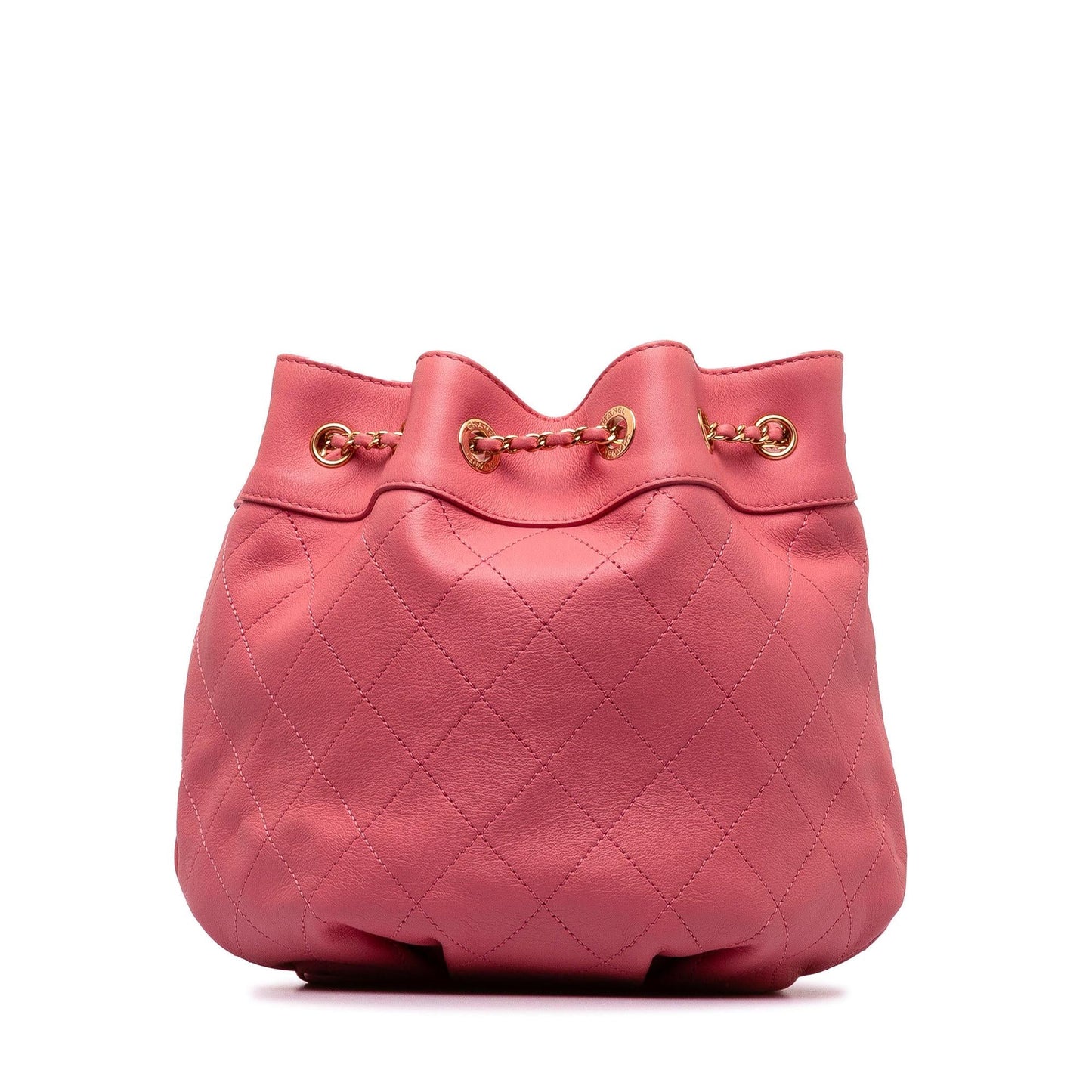 Chanel Small Quilted Calfskin Bucket Bag (SHG-aS6Bni)