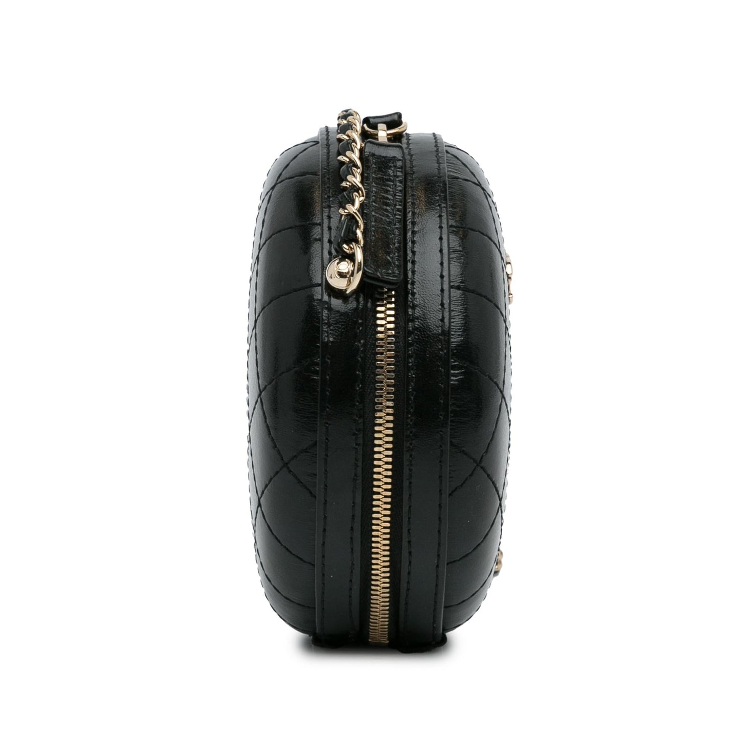 Chanel Stitched Calfskin Round Crossbody (SHG-hbT1d0)