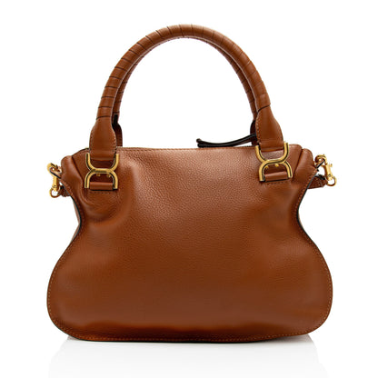 Chloe Calfskin Marcie Medium Satchel (SHF-d6irRV)