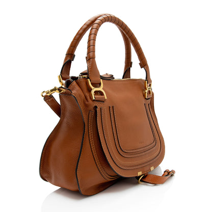 Chloe Calfskin Marcie Medium Satchel (SHF-d6irRV)