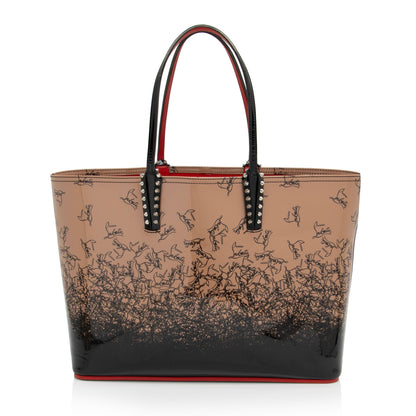 Christian Louboutin Patent Leather Degraloubi Cabata Tote (SHF-roFrlj)