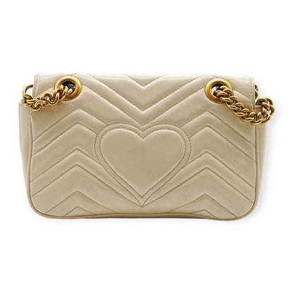 Gucci Marmont White Small Shoulder Bag - '10s