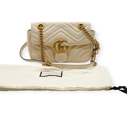 Gucci Marmont White Small Shoulder Bag - '10s