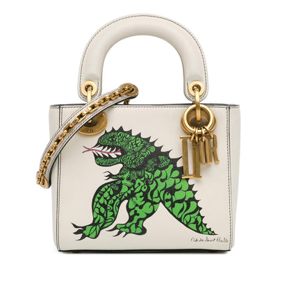 Dior Limited Edition Niki De Saint Phalle Mini Dragon Calfskin Lady Dior (SHG-C3LcwE)