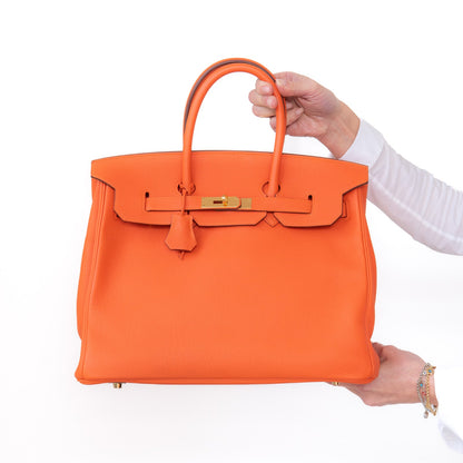 Hermes Orange Birkin 35