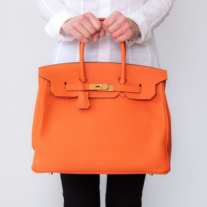 Hermes Orange Birkin 35