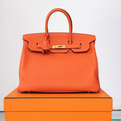 Hermes Orange Birkin 35