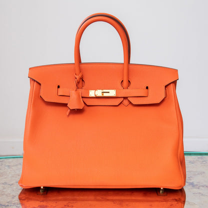 Hermes Orange Birkin 35