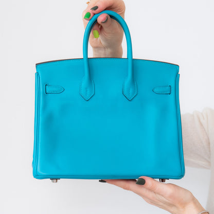 Hermes Turquoise Birkin 25