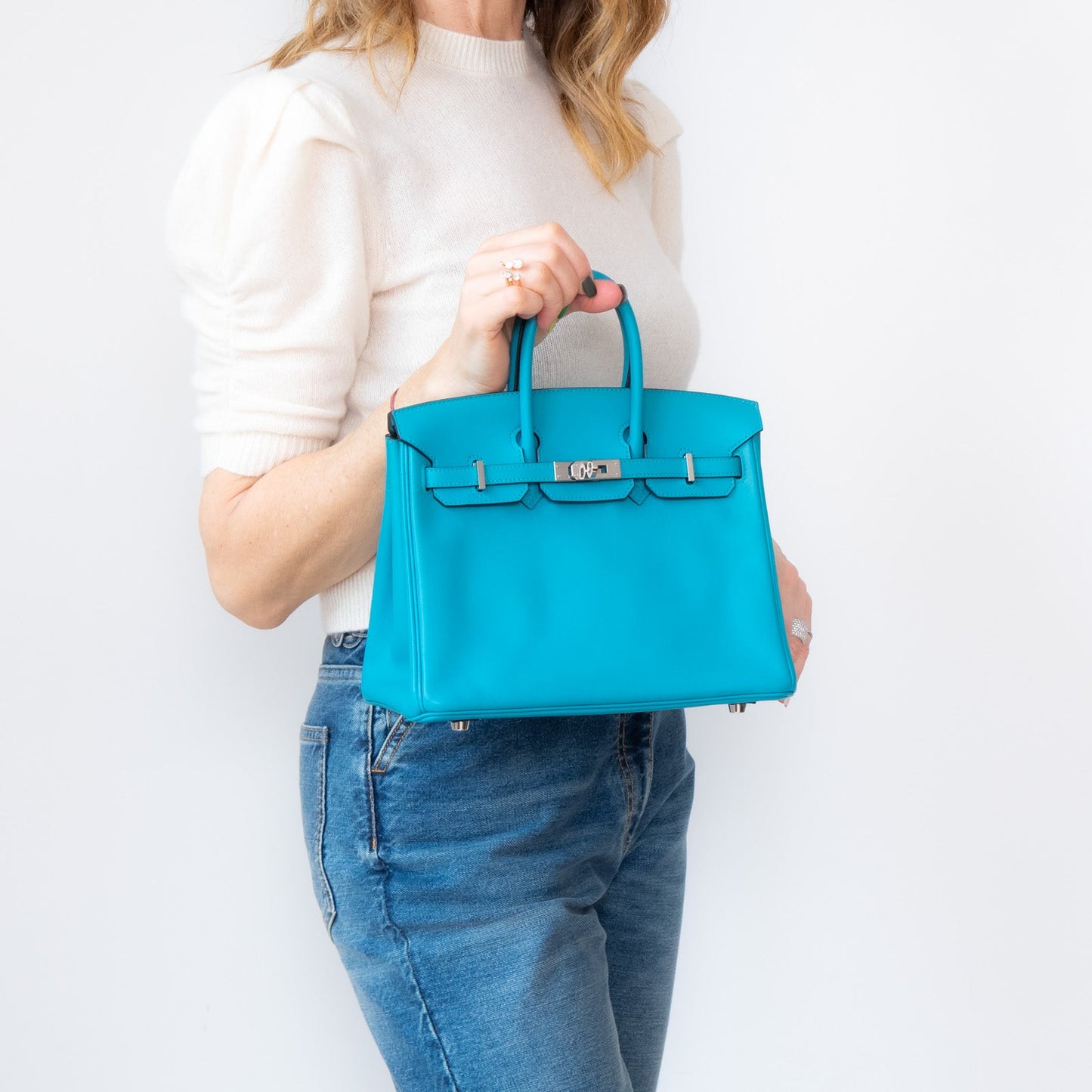 Hermes Turquoise Birkin 25