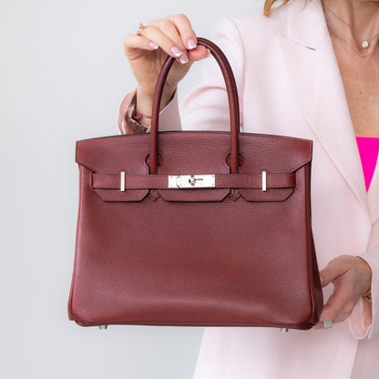 Hermes Rouge Hermes Birkin 30 Bag