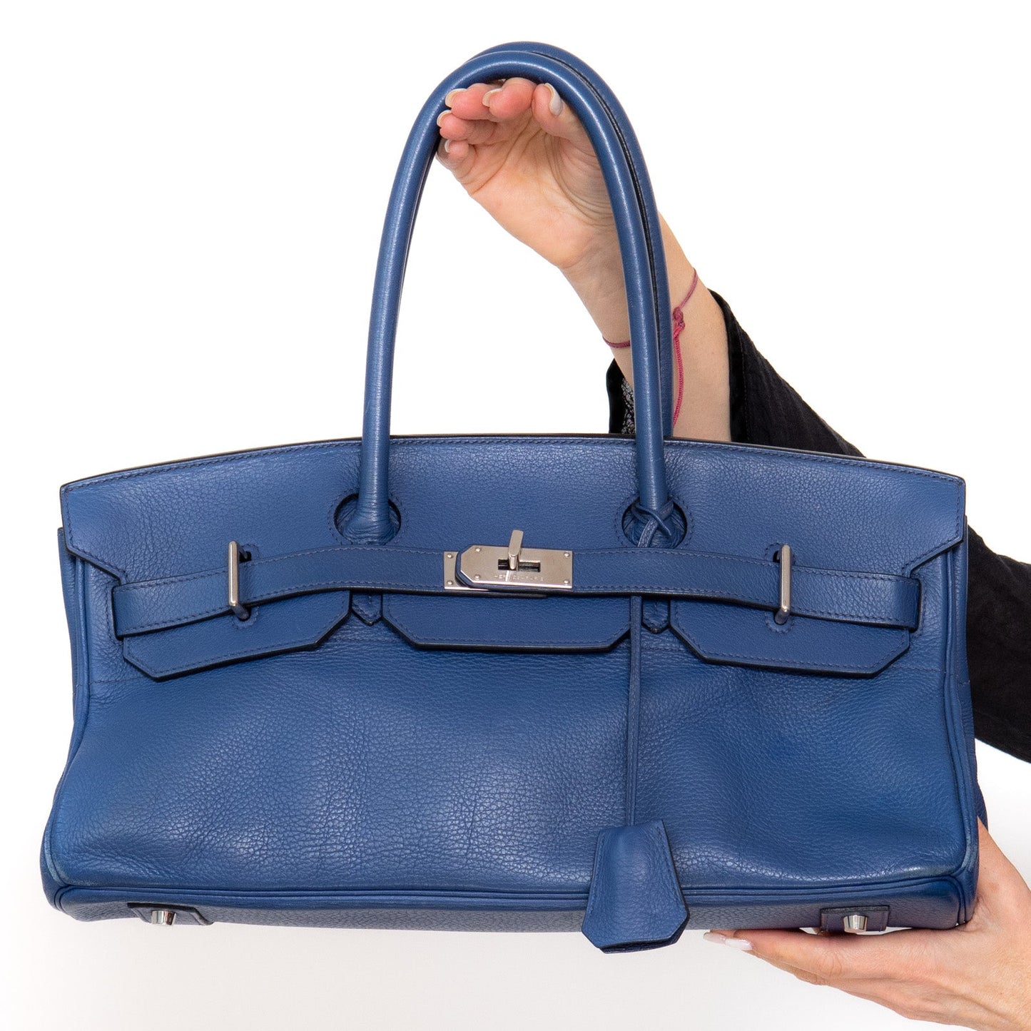 Hermes Birkin 42 Dali Blue Togo Leather Shoulder Bag