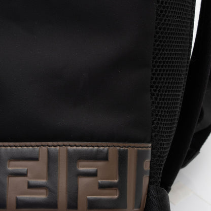 Fendi Nylon FF Embossed Calfskin Santander Backpack (SHF-FMXHgb)