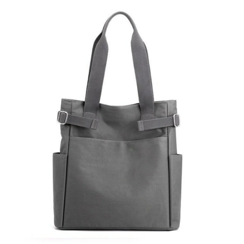 Women's Solid Color Nylon Shoulder Bag