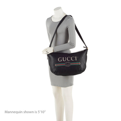 Gucci Calfskin Half Moon Hobo (SHF-20677)