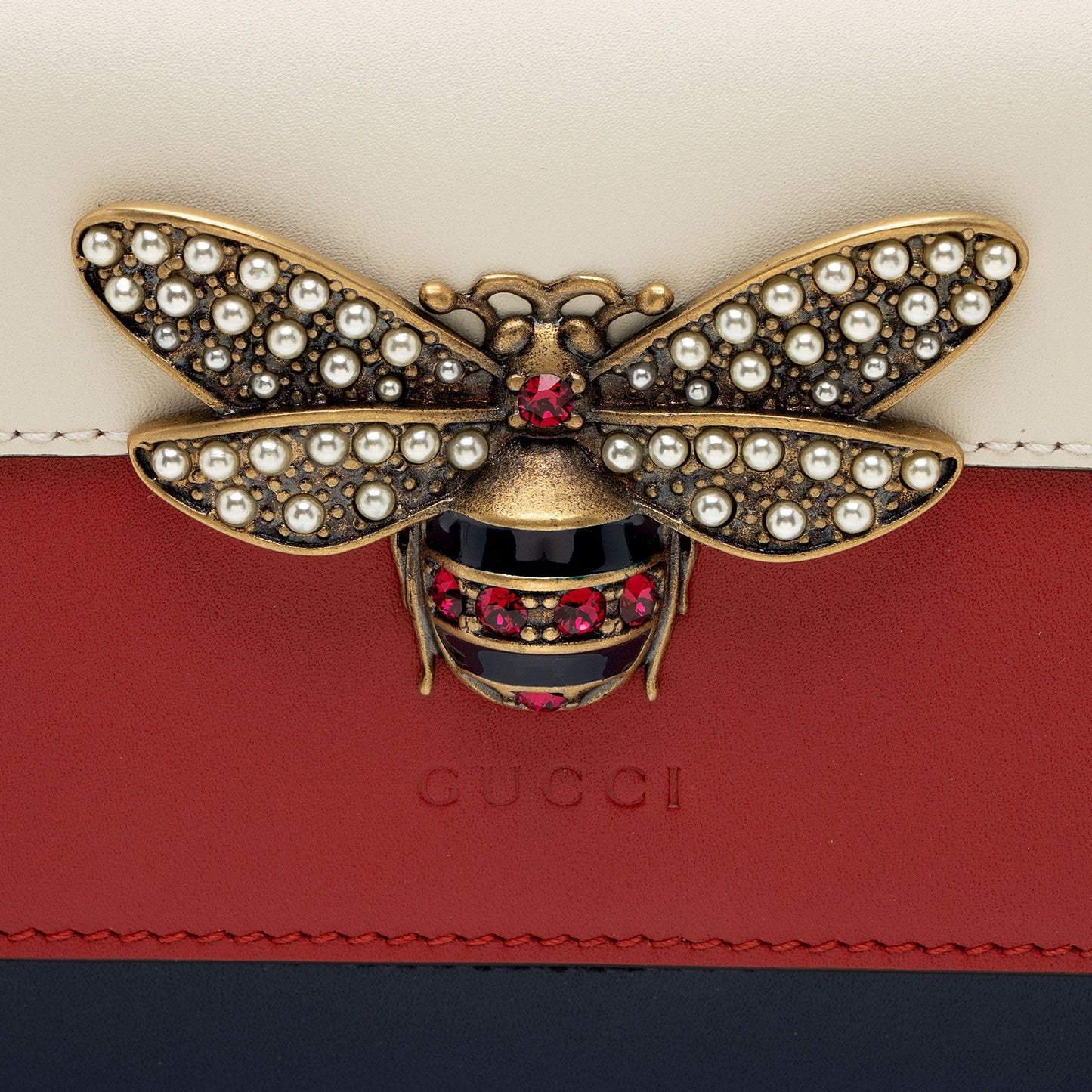 Gucci Calfskin Queen Margaret Wallet on Chain Bag (SHF-XxvjVv)