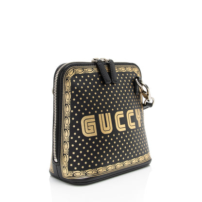 Gucci Calfskin Star Print Guccy Mini Shoulder Bag (SHF-bf5g9D)