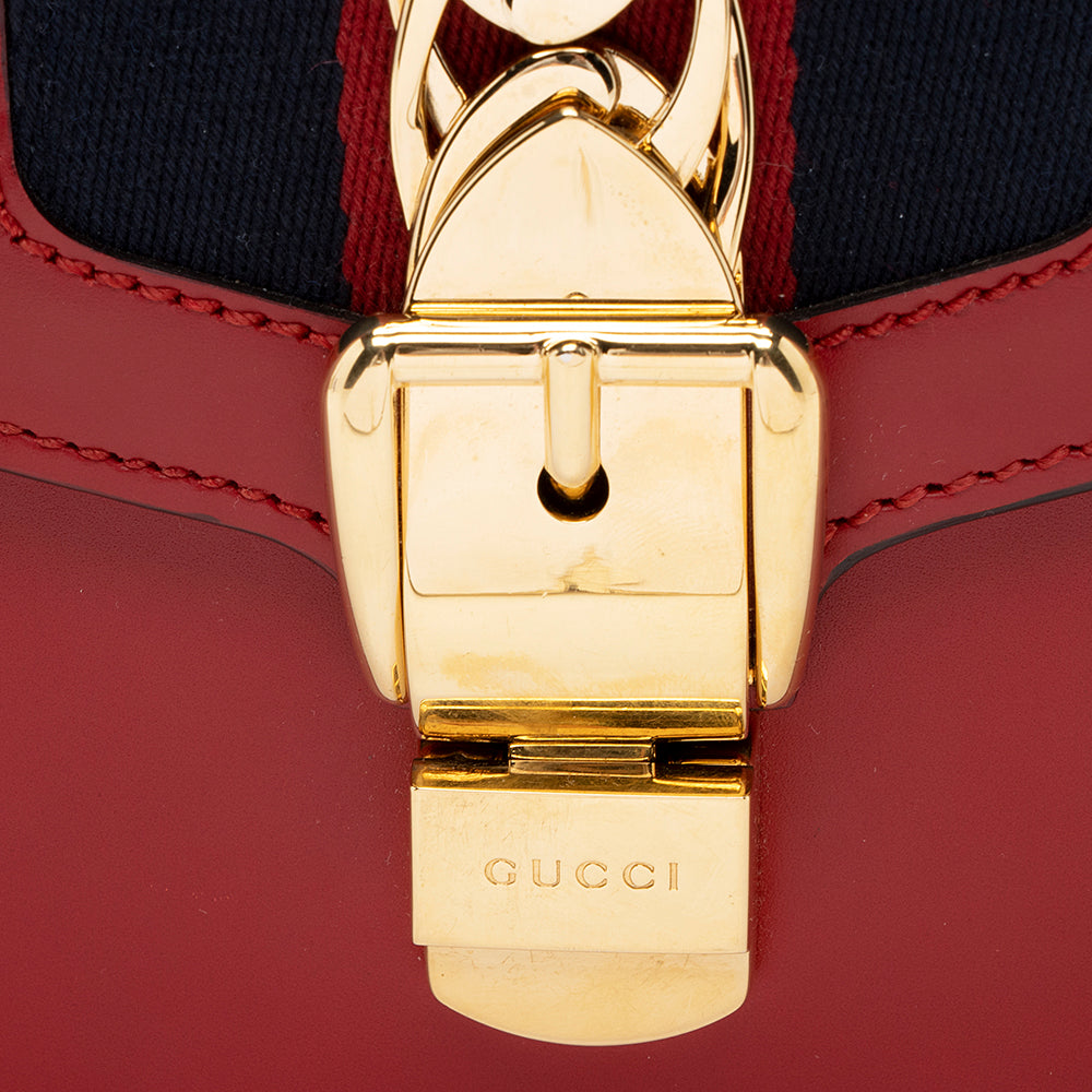 Gucci Calfskin Sylvie Small Shoulder Bag (SHF-19227)