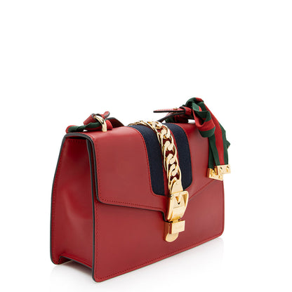 Gucci Calfskin Sylvie Small Shoulder Bag (SHF-19227)