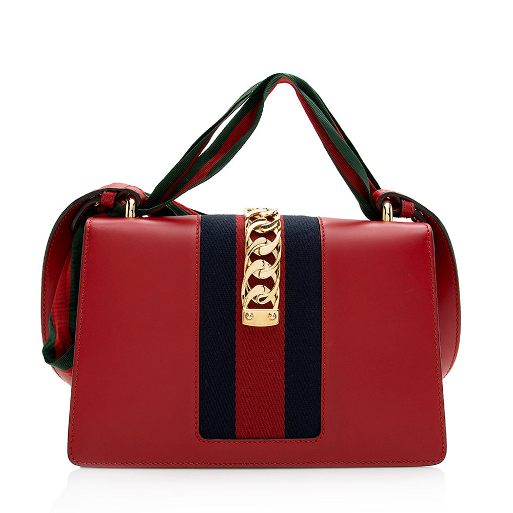 Gucci Calfskin Sylvie Small Shoulder Bag (SHF-21174)