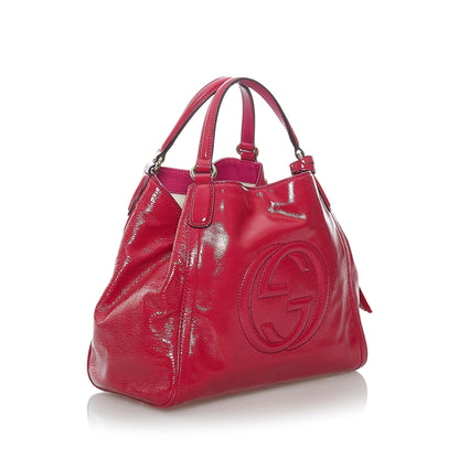 Gucci Soho Patent Leather Satchel (SHG-30049)