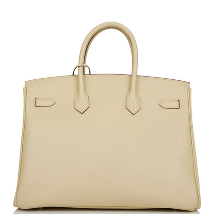 Hermes Birkin 35 Parchemin Epsom Palladium Hardware