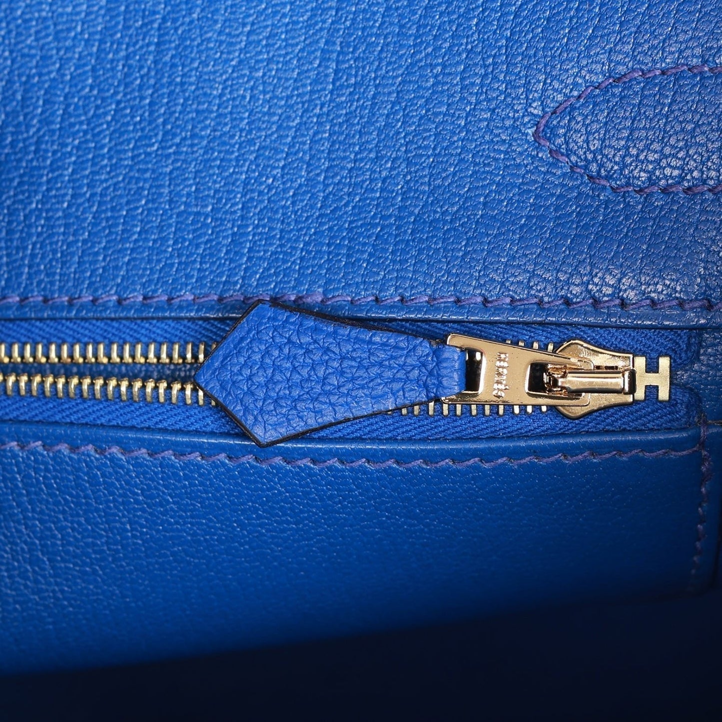 Hermes Birkin 30 Bleu Royal Togo Gold Hardware