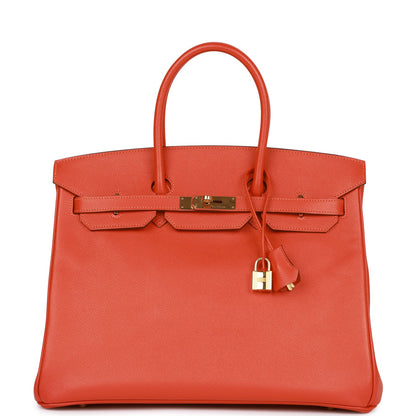 Hermes Birkin 35 Mangue Epsom Gold Hardware