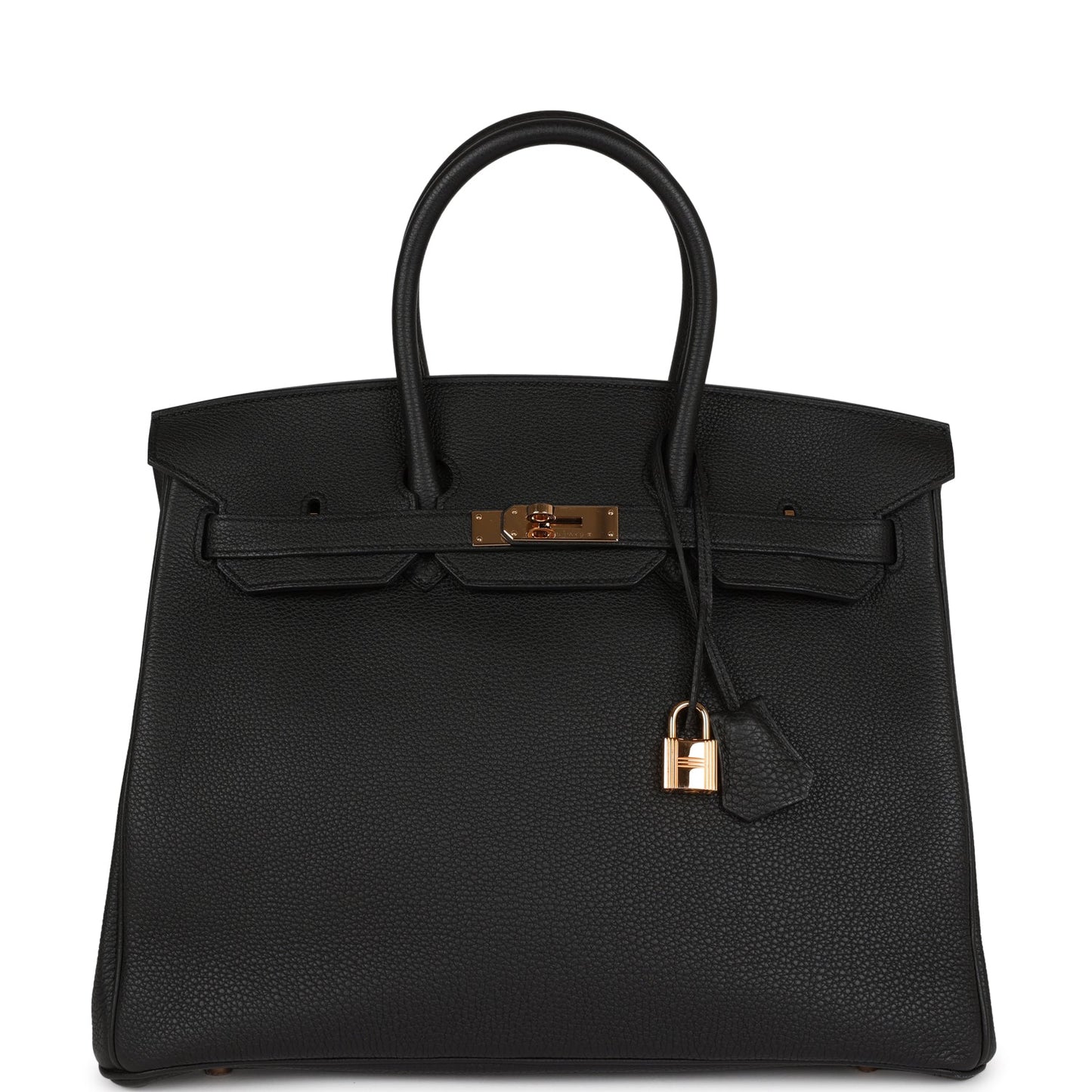 Hermes Birkin 35 Black Togo Rose Gold Hardware