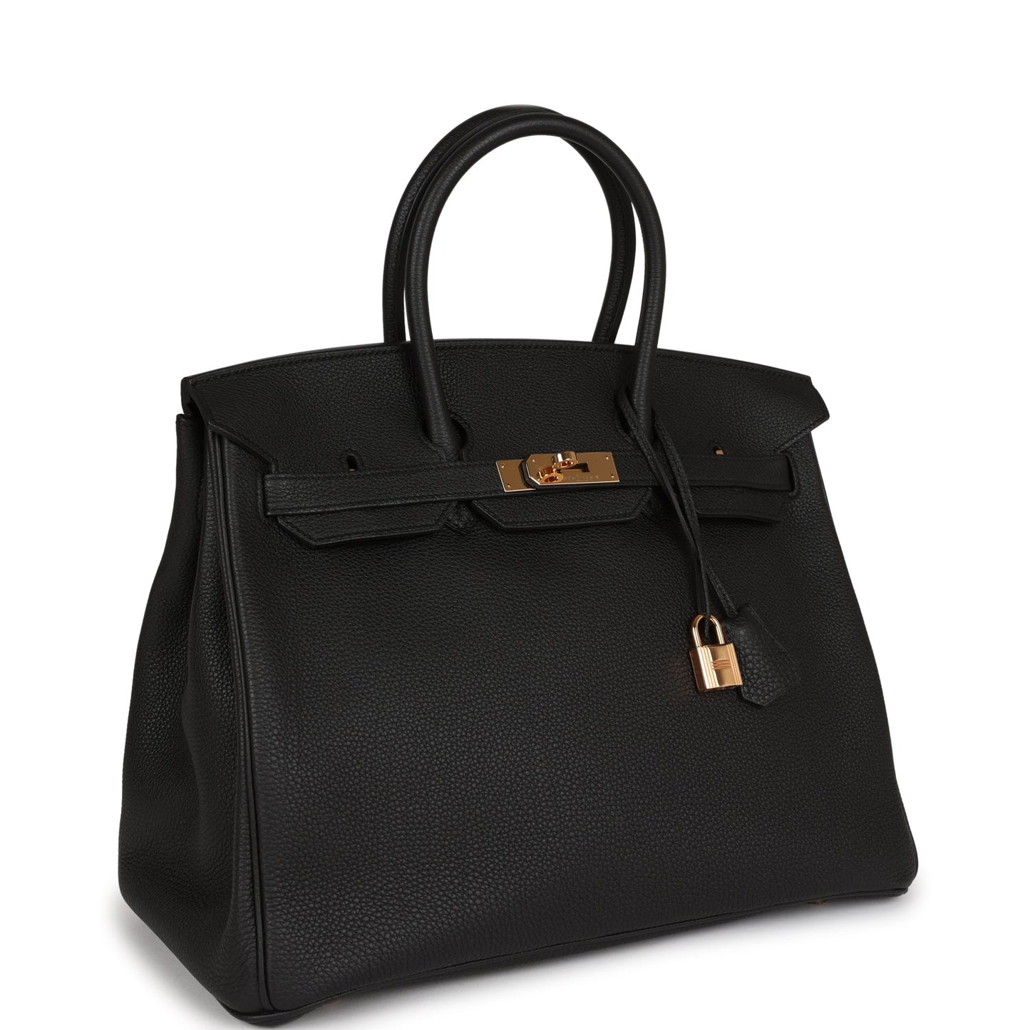 Hermes Birkin 35 Black Togo Rose Gold Hardware