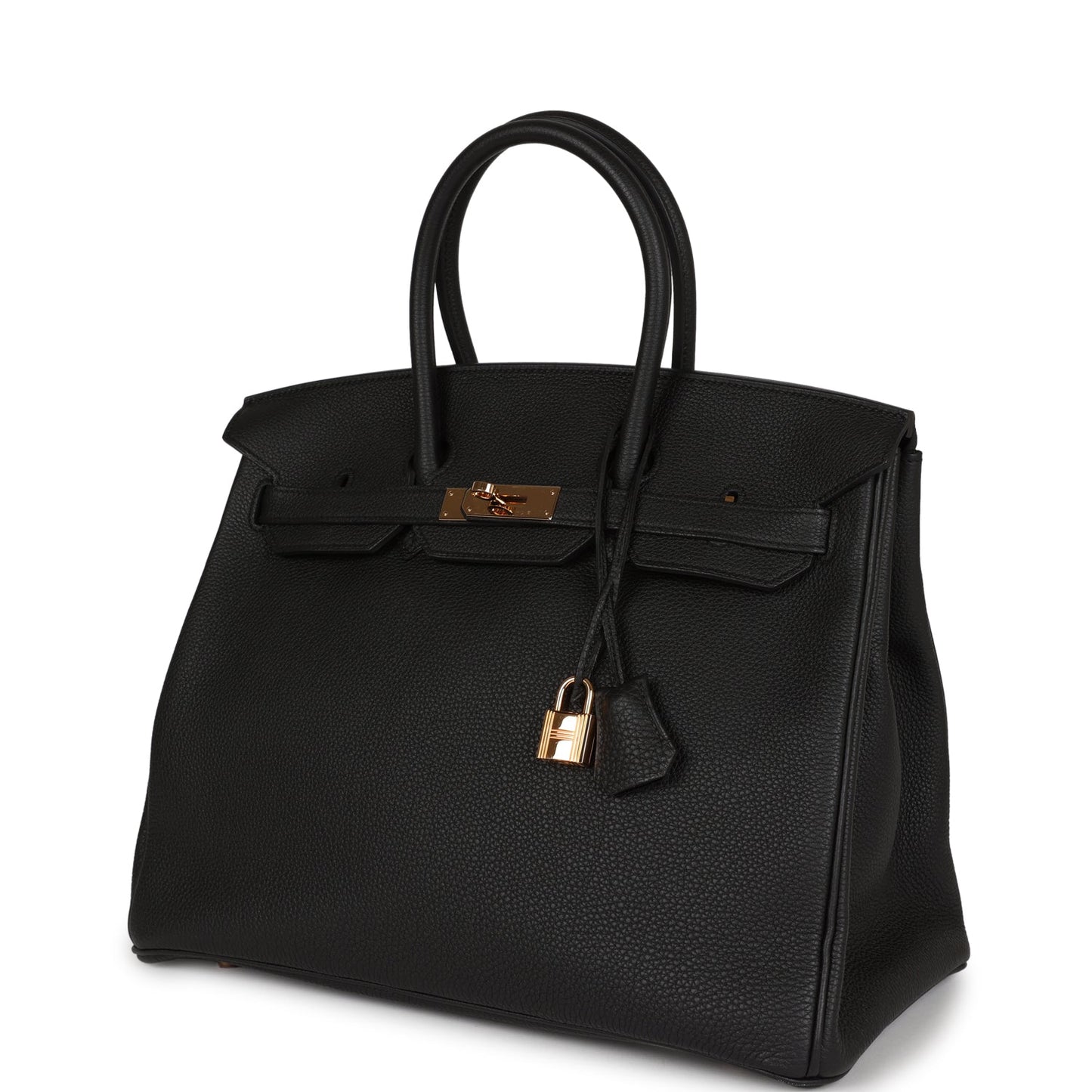 Hermes Birkin 35 Black Togo Rose Gold Hardware