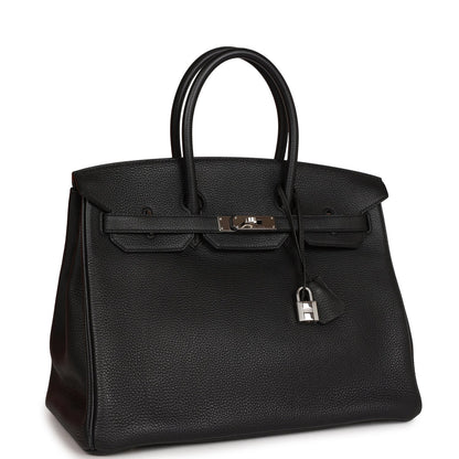 Hermes Birkin 35 Black Togo Palladium Hardware