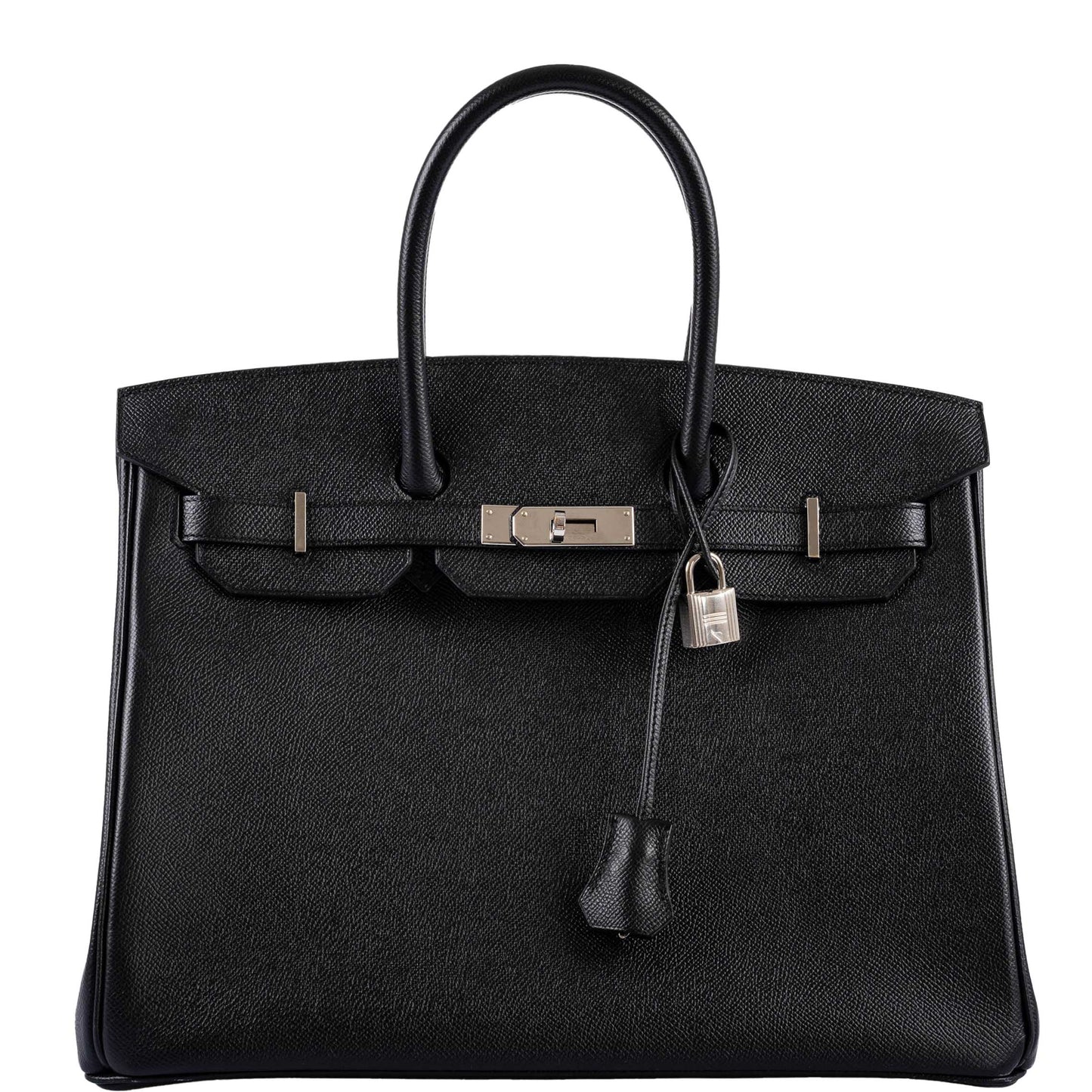 Hermes Birkin 35 Black Epsom leather Palladium Hardware - 2017, A