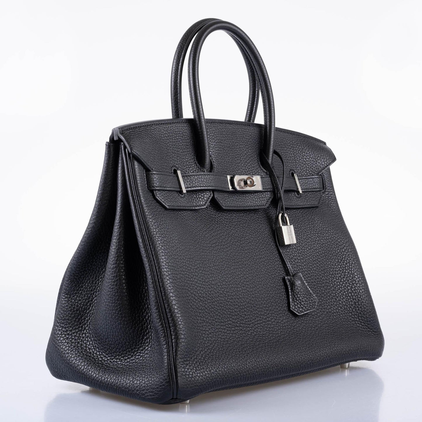 Hermes Birkin 35 Black Togo leather Palladium Hardware - 2010, N Square