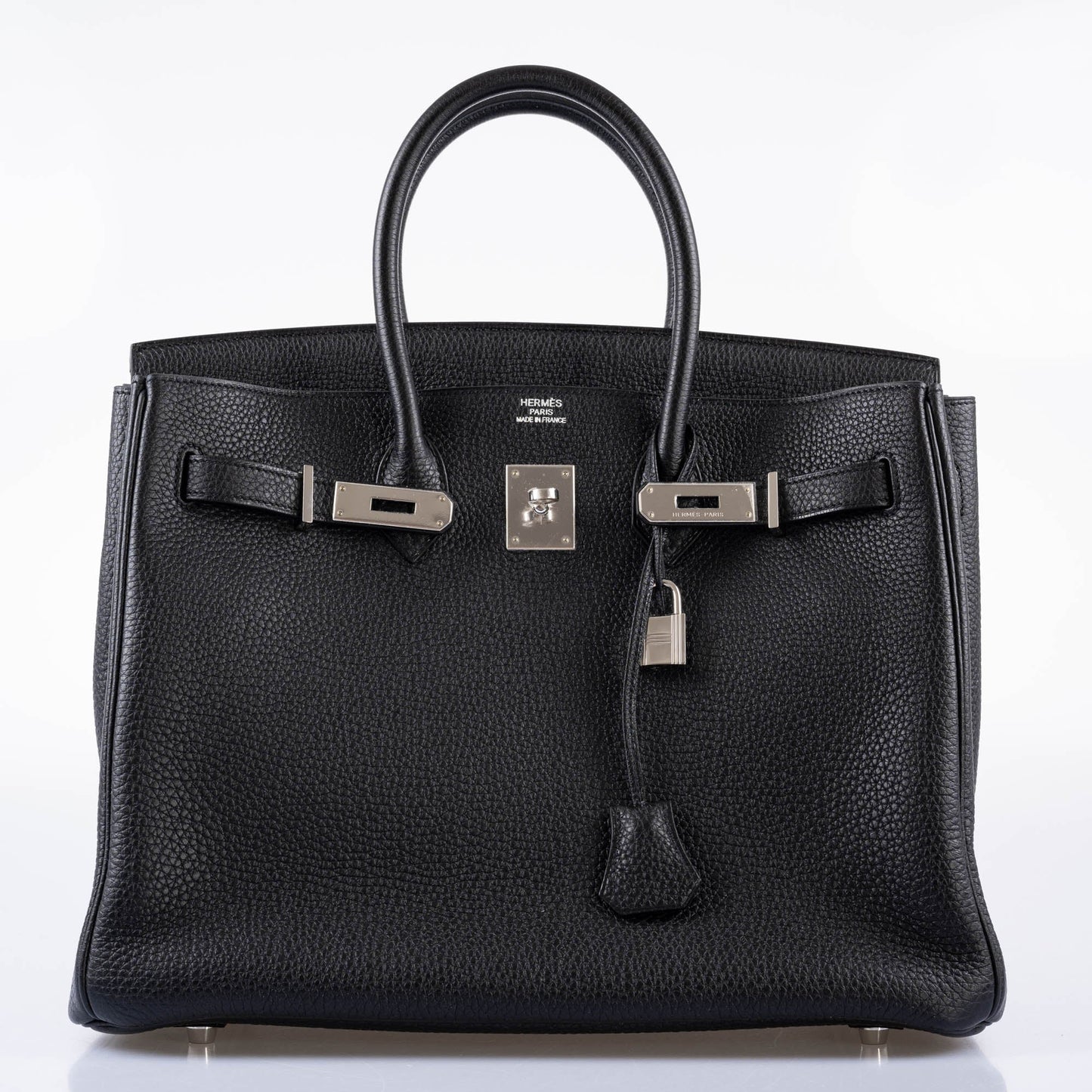 Hermes Birkin 35 Black Togo leather Palladium Hardware - 2010, N Square