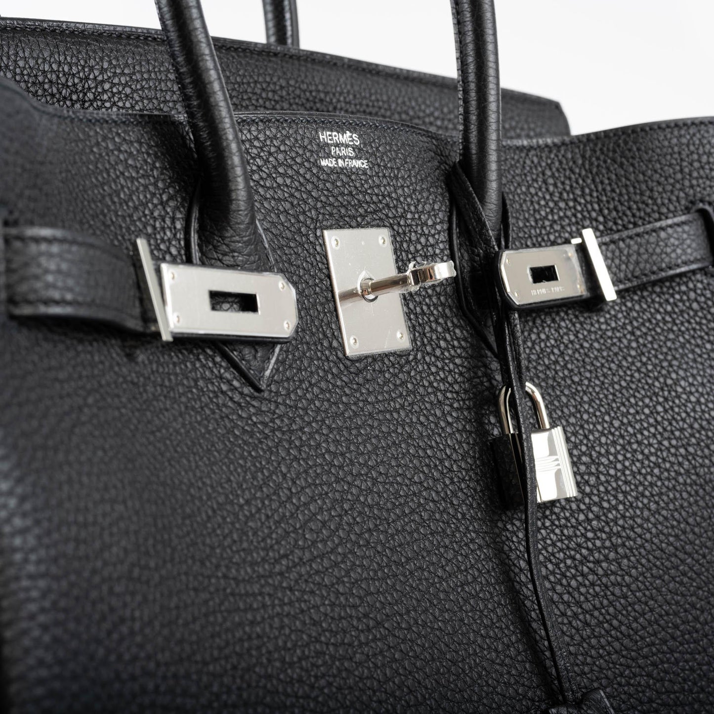 Hermes Birkin 35 Black Togo leather Palladium Hardware - 2010, N Square