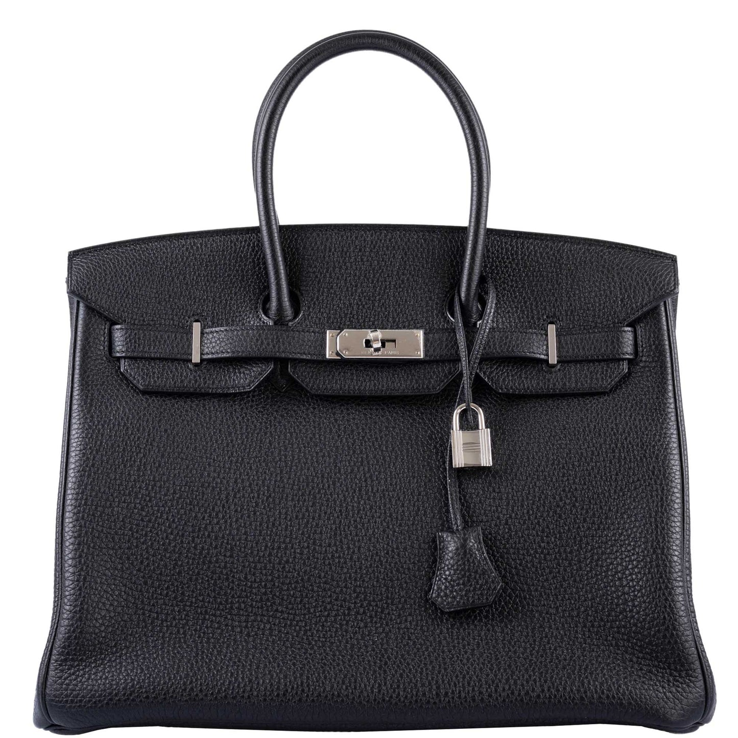 Hermes Birkin 35 Black Togo leather Palladium Hardware - 2010, N Square