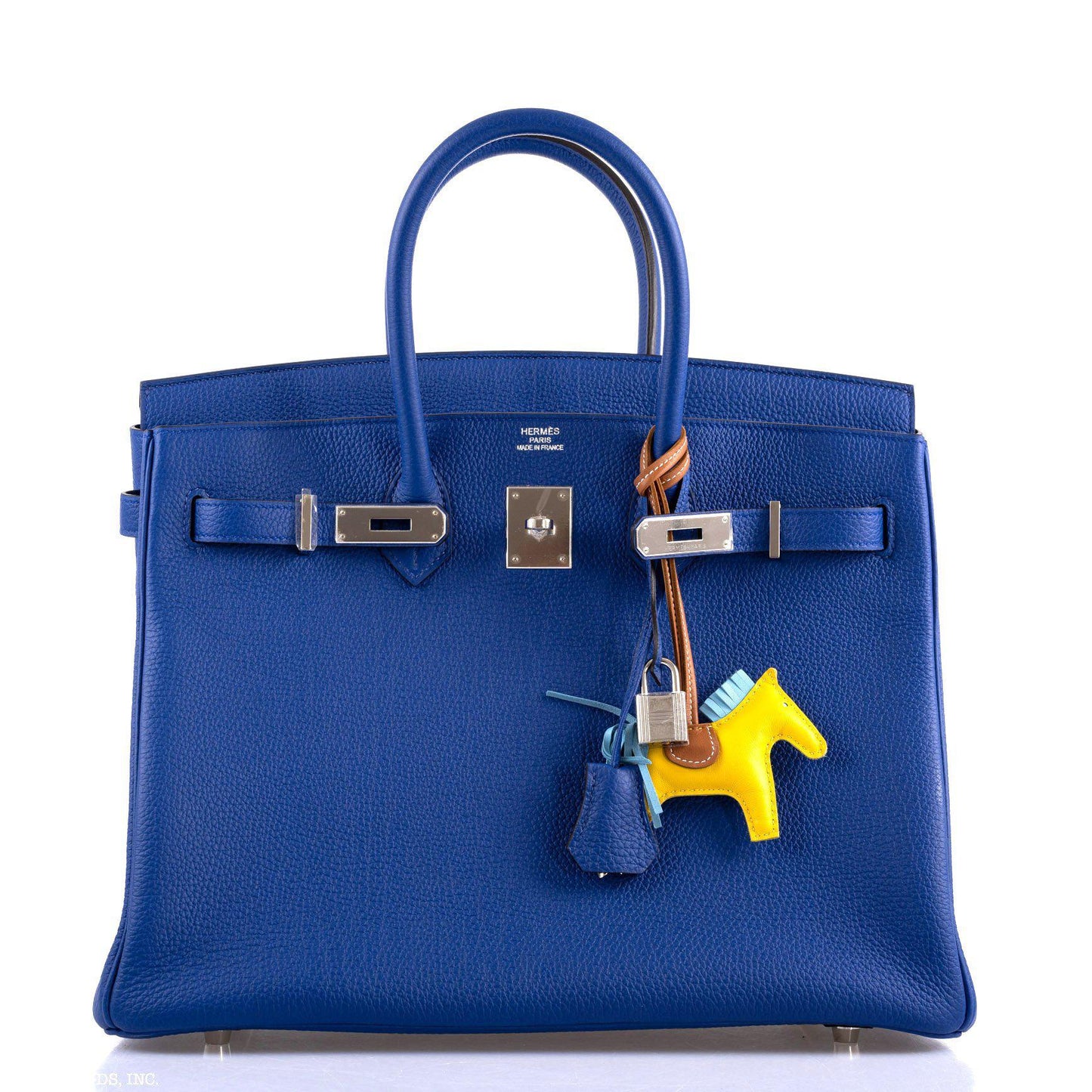 Hermes Birkin 35 Blue Electric Togo Palladium Hardware - 2015, T