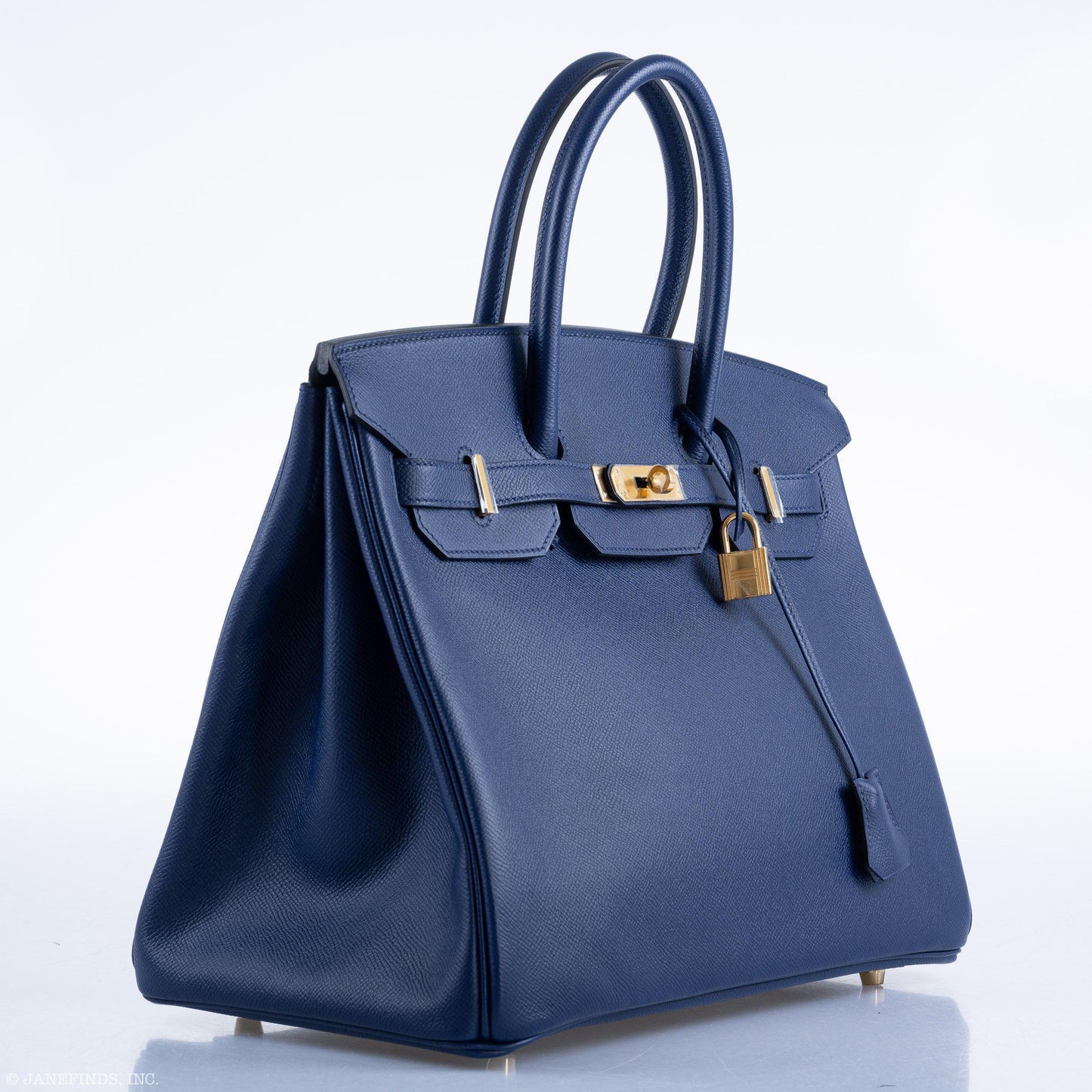 Hermes Birkin 35 Blue Saphire Epsom with Gold Hardware - 2016, X