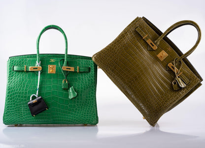 Hermes Birkin 35 Cactus Matte Alligator Gold Hardware - 2014, R