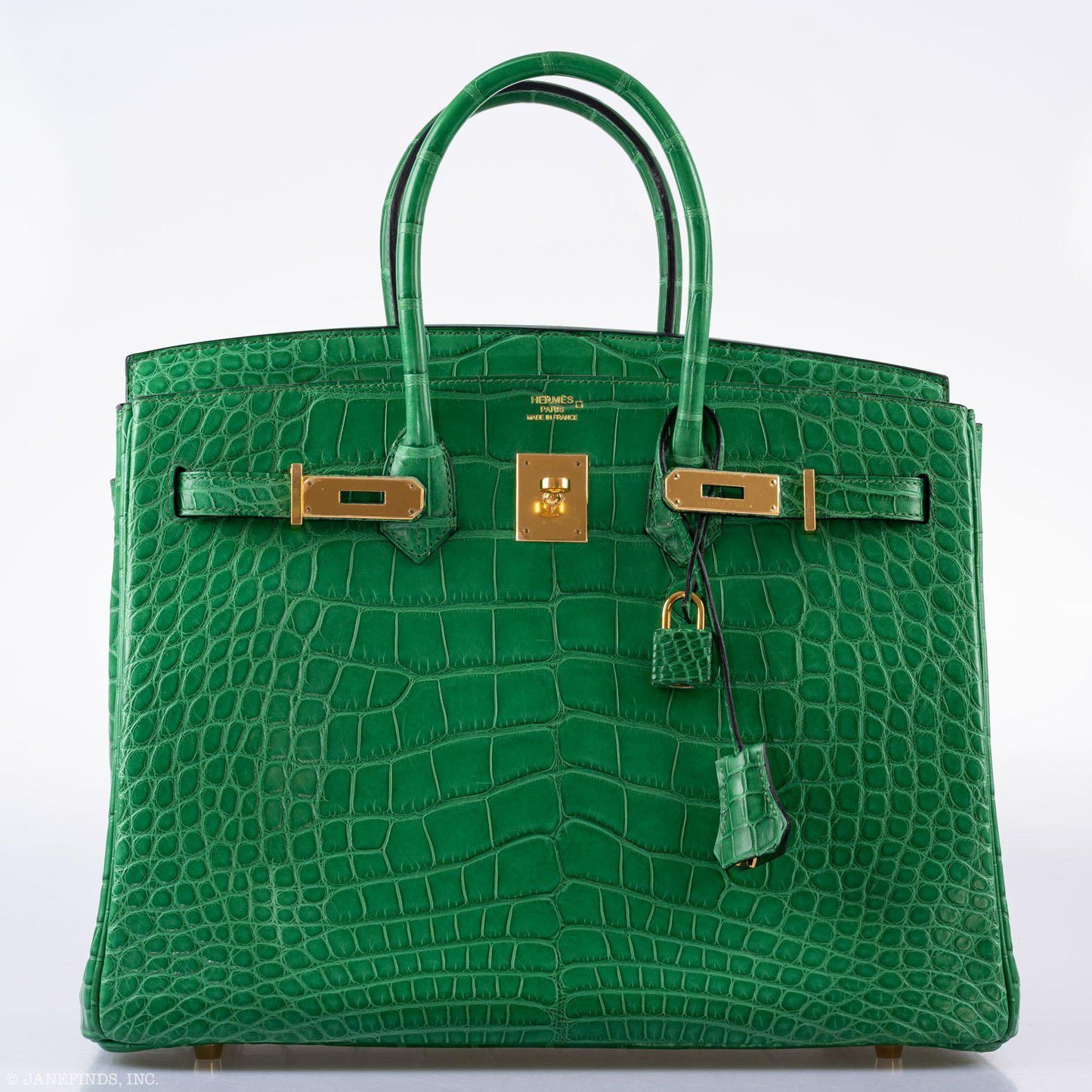 Hermes Birkin 35 Cactus Matte Alligator Gold Hardware - 2014, R