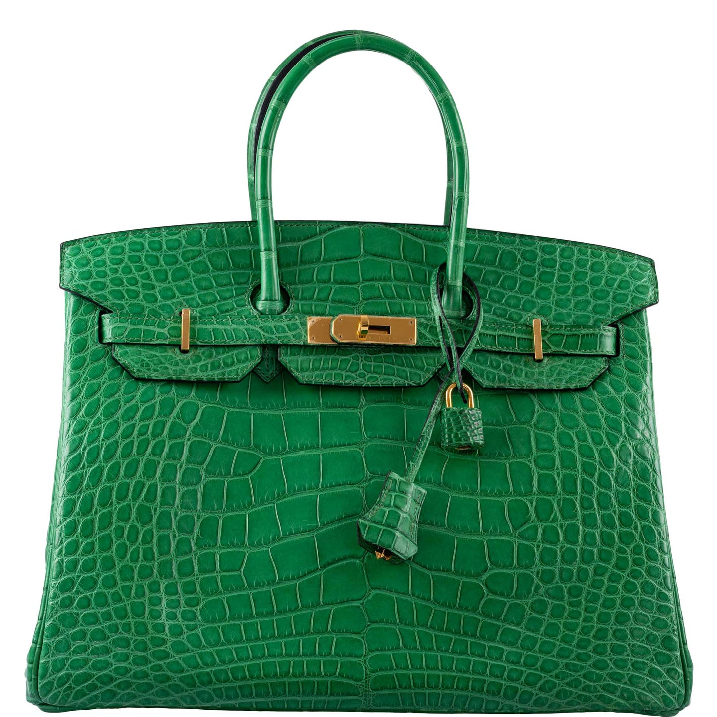 Hermes Birkin 35 Cactus Matte Alligator Gold Hardware - 2014, R