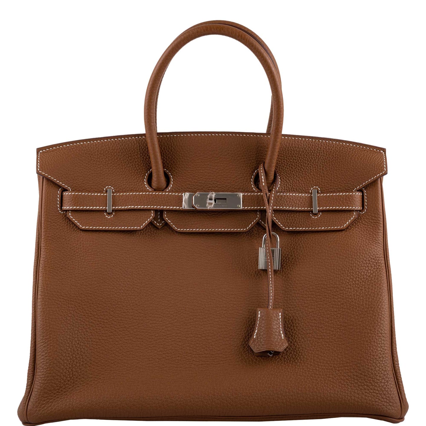 Hermes Birkin 35 Gold Togo with Palladium Hardware - 2014, R Square