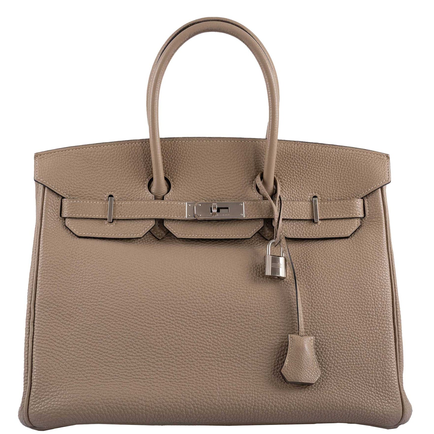 Hermes Birkin 35 Gris Tourterelle Togo with Palladium Hardware - 2009, M Square