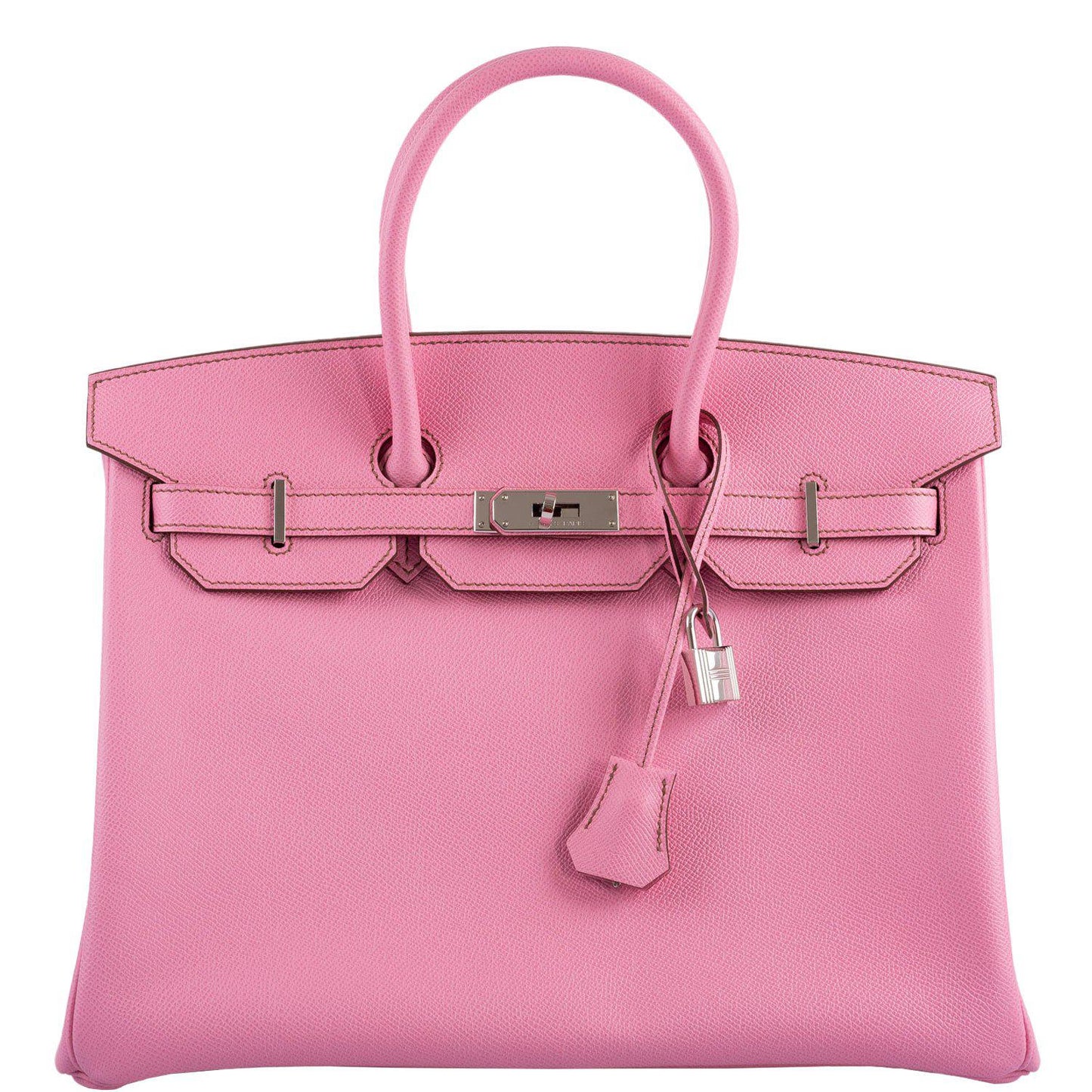 Hermes Birkin 35 HSS 5P Bubblegum Epsom with Palladium Hardware - 2012, P Square